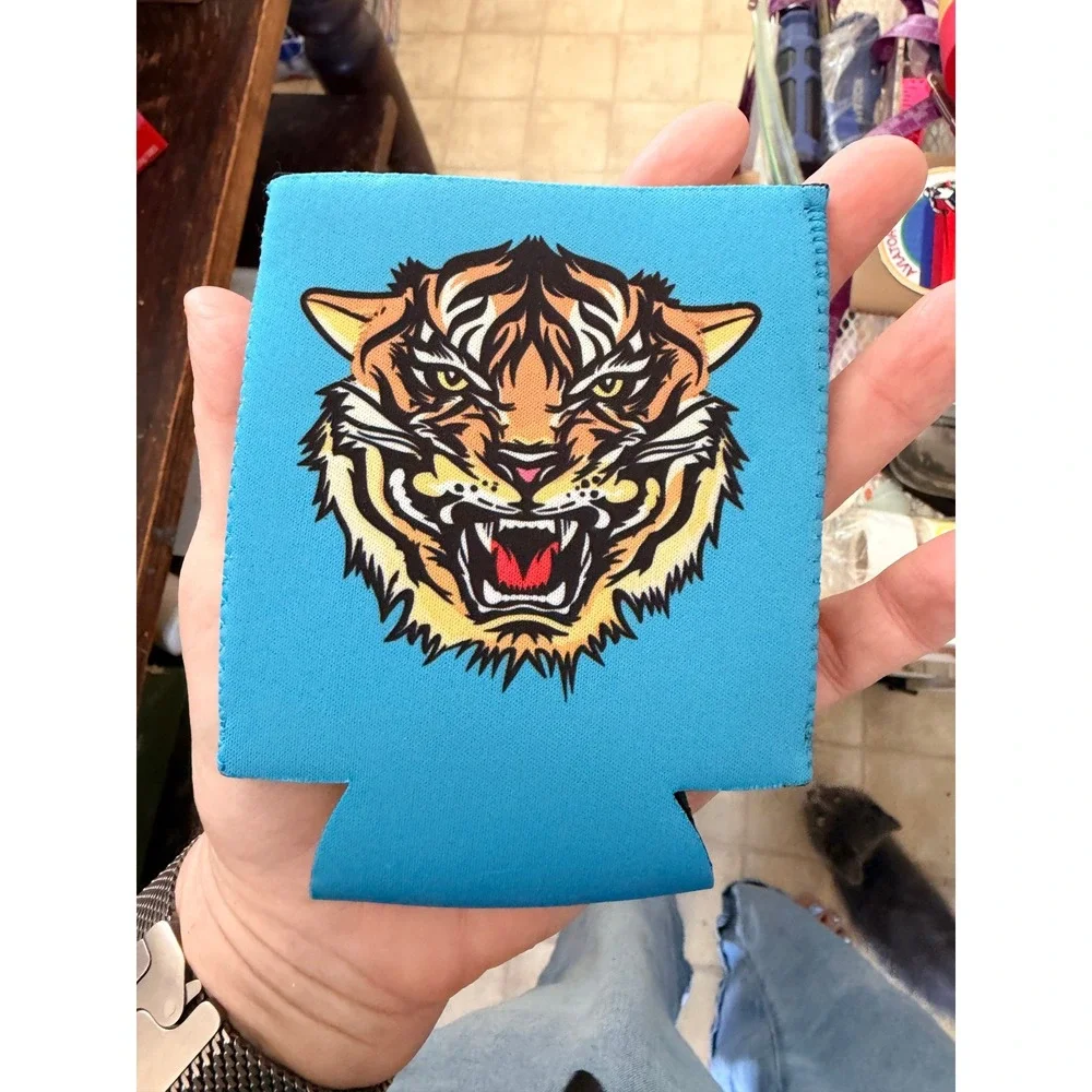 Aviator Nation Can Cozies Set of 4 Aspen Tiger Rainbow Retro Beverage Coolers